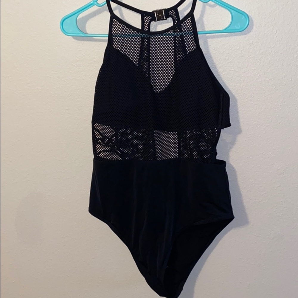Black one piece swimsuit